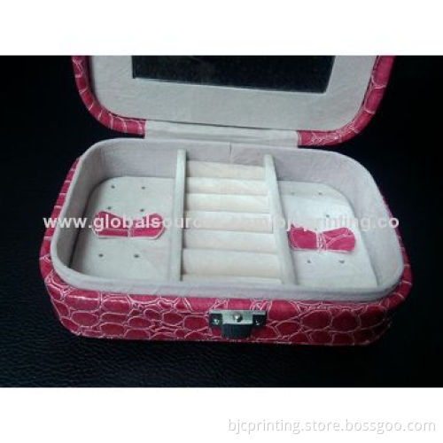 Cufflink box with velvet inner tray case